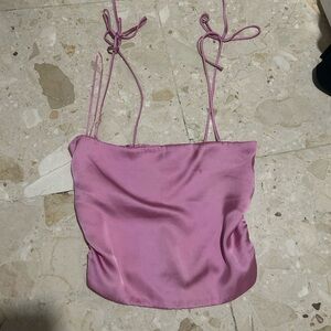 Pink tie top from Urban Outfitters